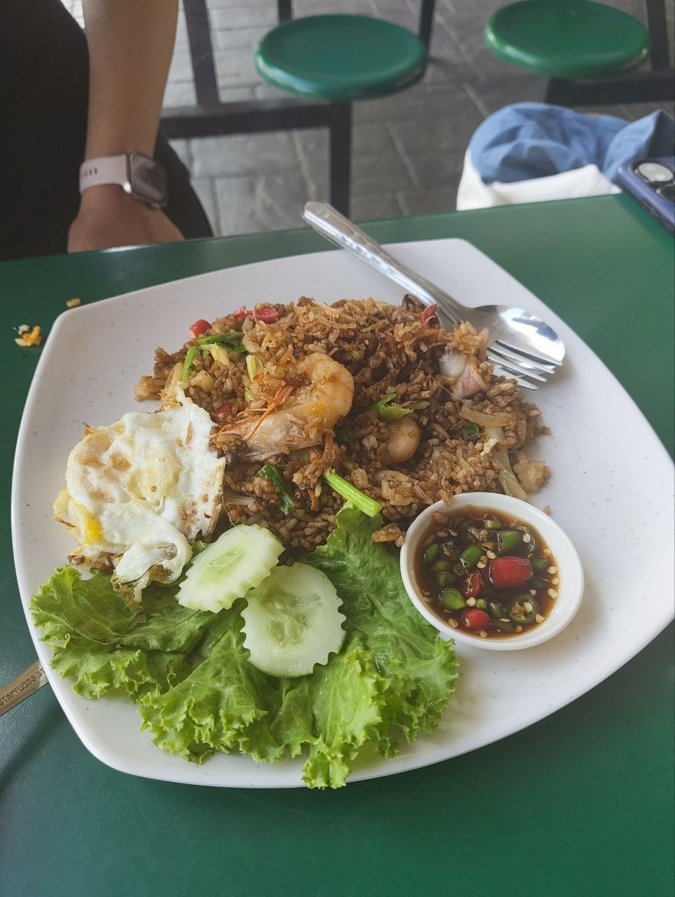Nasi goreng seafood у Kilim Jetty